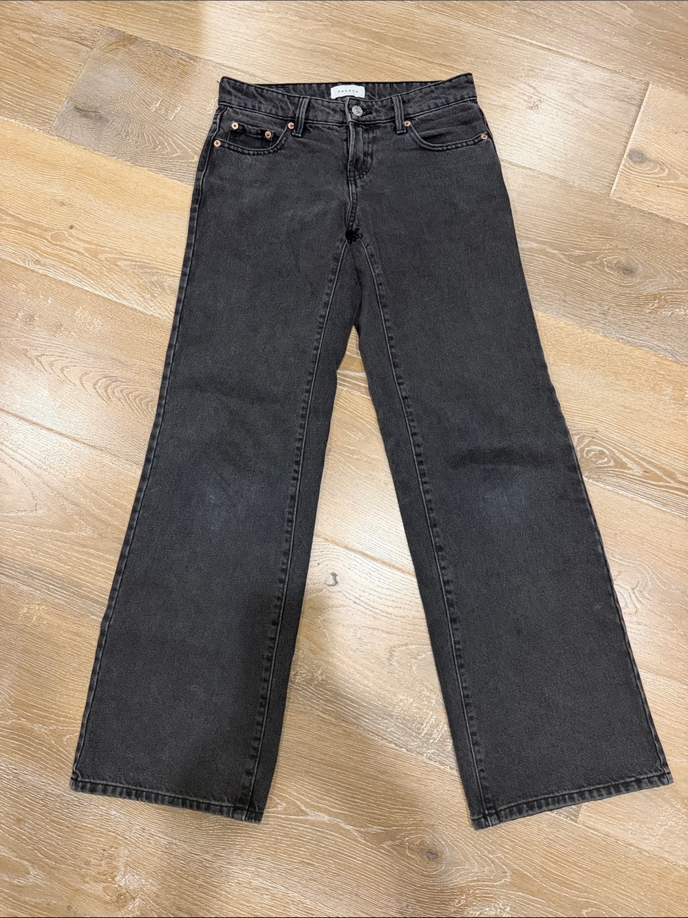 PACSUN Wide Leg Black Jeans - Women's Comfortable Low-Rise
